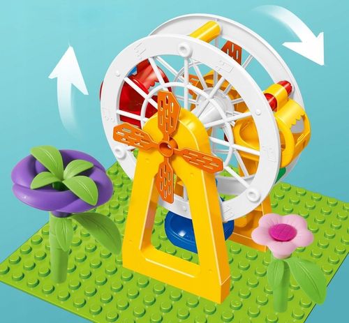 KLOCKI KONSTRUKCYJNE DO BUDOWANIA TOR KULKOWY PARK DINOZAURÓW ZESTAW 255 EL na Arena.pl