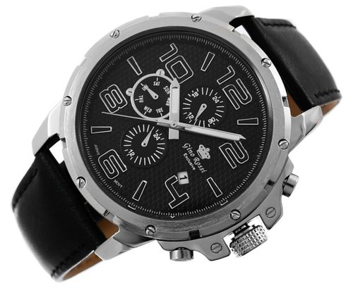 Zegarek Męski Gino Rossi ZORTAR EXCLUSIVE CHRONOGRAF E11276A-1A1 12943 na Arena.pl