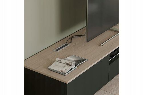 Przepust kablowy MERIDA do biurka do kabli 51x180 GTV czarny na Arena.pl