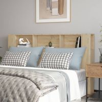 Wezgłowie łóżka z półkami, dąb sonoma, 180x18,5x104,5 cm