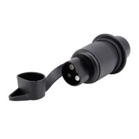 Wtyczka gniazda przyczepy 3 PIN, plastikowa, luz