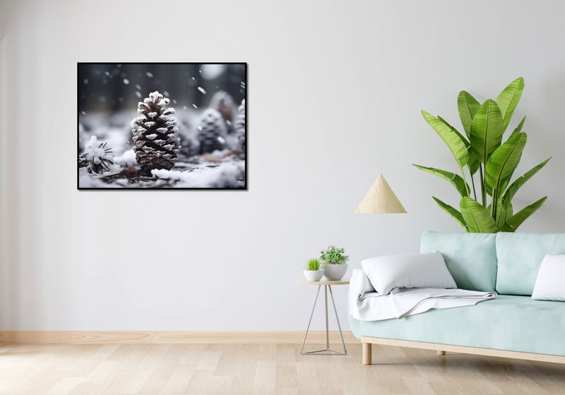 Plakat 100x75cm Zimowy Spokój zdjęcie 4