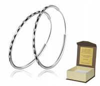 Srebrne kolczyki KOŁA średnica 5 cm K253