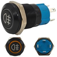 Włącznik świateł przeciwmgielnych LED 12mm chwilowy