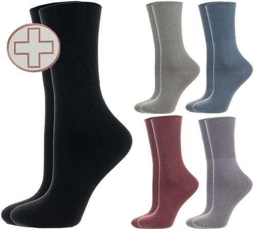 5x Skarpetki Damskie Skarpety Bezuciskowe BAWEŁNA Zapachowe Długie 39-42 na Arena.pl