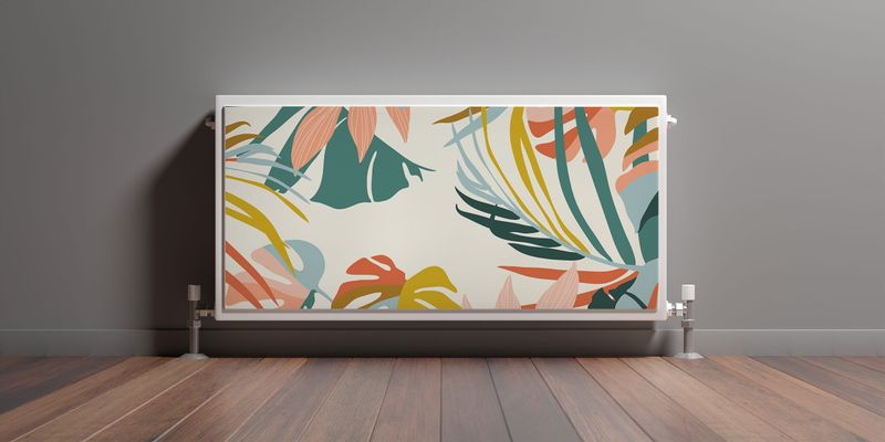 MATA Magnetyczna Na Grzejnik Abstrakcyjne Liście 90cm x 60cm zdjęcie 3