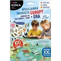 wyklejanka zwierzęta europy + gra kidea