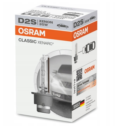 Żarówka Ksenonowa D2S OSRAM XENARC CLASSIC 66240CLC 35W 4100K P32d-2 na Arena.pl