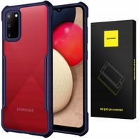 Spacecase Beetle Galaxy A02s niebieski