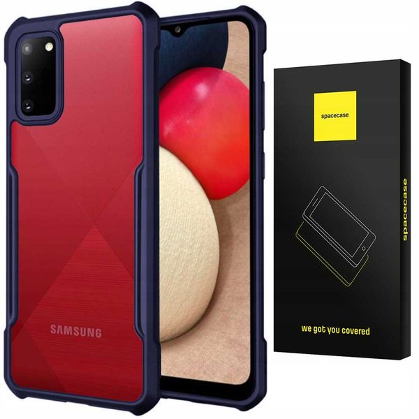 Spacecase Beetle Galaxy A02S Niebieski zdjęcie 1