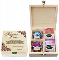 Pudełko ZESTAW na PREZENT z HERBATA konfitura