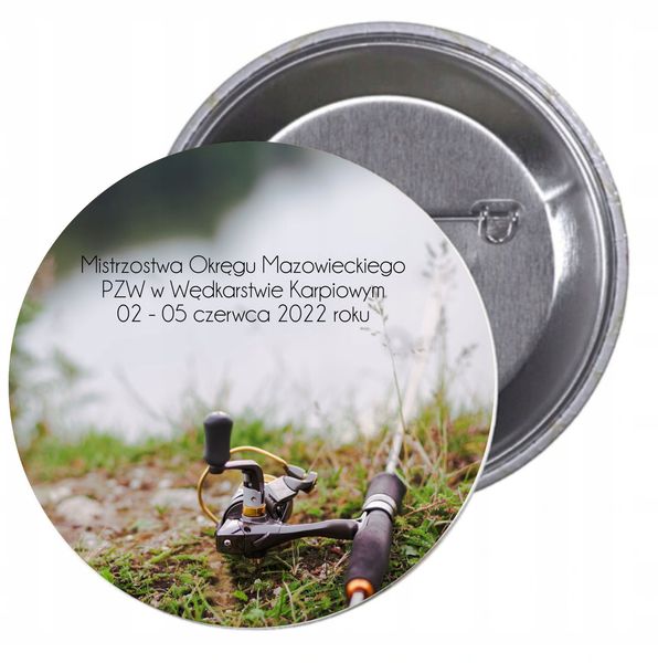 Przypinki buttony ZAWODY RYBACKIE zdjęcie 1