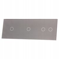 PANEL SZKLANY 1+1+2 (3 PUSZKI) - SREBRNY LIVOLO