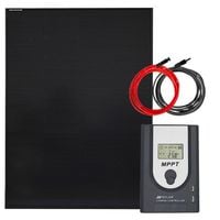 ZESTAW FOTOWOLTAICZNY 200W SOLARNY MPPT DO KAMPERA ŁODZI JACHTU