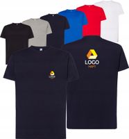 męska KOSZULKA T-SHIRT własny HAFT LOGO NAPIS firmowa reklamowa 5 sztuk