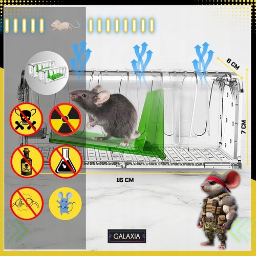 ŻYWOŁAPKA NA MYSZY 2 SZT Pułapka Łapka Szczury Pułapki Łapki 2X na Arena.pl