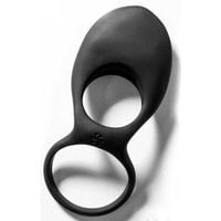 pierścień  vibrating double cockring daydream black