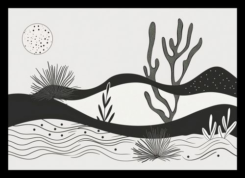 Plakat 29,7x21cm Ogród przy Nocy na Arena.pl