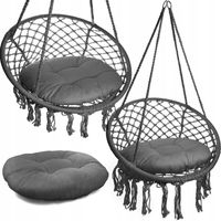 HUŚTAWKA OGRODOWA BOCIANIE GNIAZDO FOTEL WISZĄCY KRZESŁO OGRODOWE +PODUSZKA