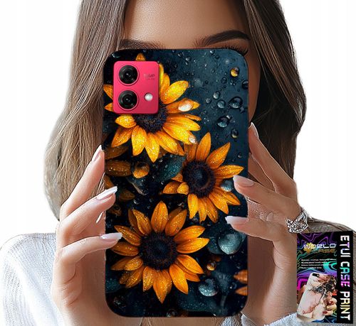 ETUI DO MOTOROLA EDGE 40 NEO - SŁONECZNIKI, SŁONECZNIK, KWIECISTE WZORY na Arena.pl