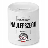 Skarbonka Dla Teścia Wszystkiego Najlepszego Z Nadrukiem Ze Zdjęciem