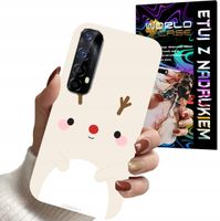 ETUI CASE DO REALME 7 - ŚWIĄTECZNE WZORY RENIFER MIKOŁAJ ŚWIĘTA