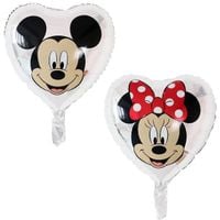 Balon foliowy serce Myszka Miki i Minnie, 45 cm (luz)