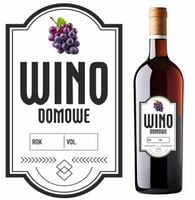 ETYKIETY NA WINO NAKLEJKI SAMOPRZYLEPNE DUŻY ROZMIAR 40 SZT.