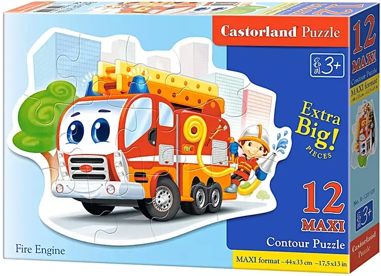 Puzzle maxi 12 elementów. Wóz strażacki zdjęcie 1