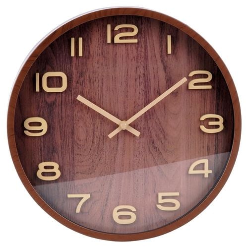 Zegar ścienny brązowy 30 cm na Arena.pl