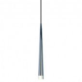 Chromowana lampa wisząca Stylo metalowa do sypialni