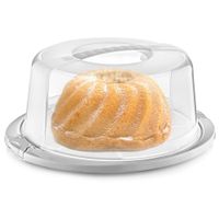 Pojemnik na Tort Ciasto Patera Taca z Pokrywką Kloszem do Przenoszenia 30cm