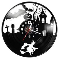 Zegar ścienny z płyty winylowej Haloween 1393.14