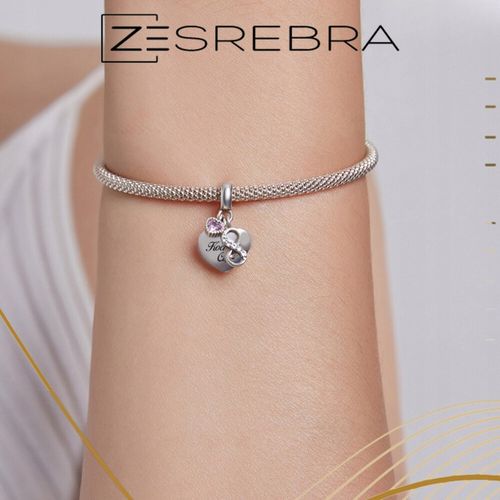 CHARMS SERCE srebro 925 NIESKOŃCZONOŚĆ GRAWER charms nieskończoność pr S925 na Arena.pl