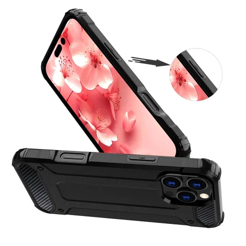 etui hybrid armor pancerne na iphone 16 pro max - czarne na Arena.pl