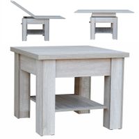 Ława Rozkładana Podnoszona sz. 75-150cm x 75 P 908 Biały Sonoma Wenge