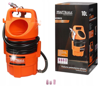 PIASKARKA PNEUMATYCZNA SYFONOWA DO PIASKOWANIA 10l + PISTOLET + 4 DYSZE