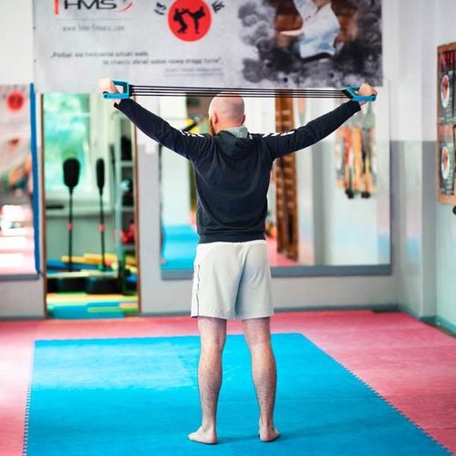 Ekspander gumowy kompaktowy przyrząd do ćwiczeń EM09 na Arena.pl