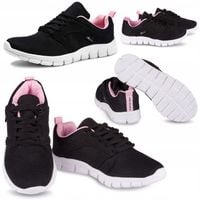 BUTY DZIECIĘCE SPORTOWE CZARNO-RÓŻOWE R 30