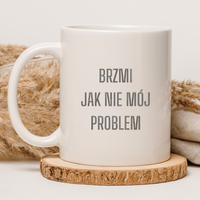 CHAMSKI KUBEK BEZ CENZURY | ŚMIESZNY PREZENT | DO PRACY BIURA DOMU | 330 ml