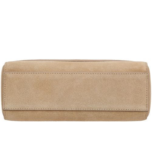 VERA PELLE torebka damska zamszowa listonoszka z paskiem V693 camel na Arena.pl