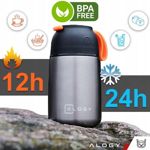 TERMOS OBIADOWY NA ŻYWNOŚĆ JEDZENIE ZUPĘ DLA DZIECI 700ml STALOWY - PREMIUM na Arena.pl