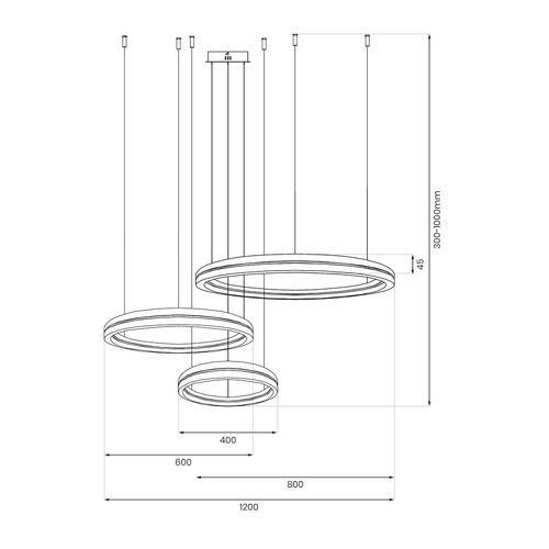 Lampa wisząca GRAVITY 108W LED na Arena.pl