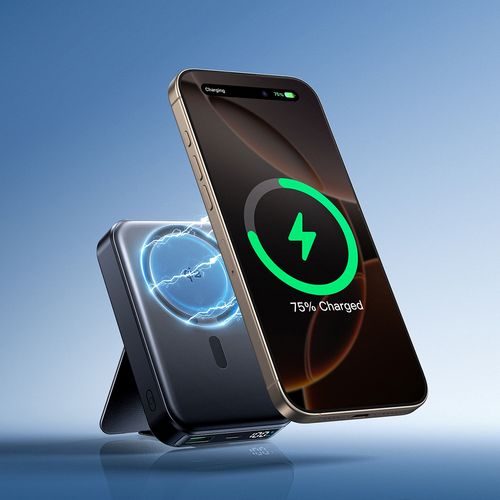 Powerbank 10000mAh 22.5W Qi2 JR-PBM11 MagSafe z podstawką - czarny na Arena.pl