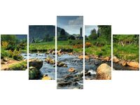 80CM 150CM OBRAZ 5 ELEM W DOLINIE GLENDALOUGH ŚCIENNY