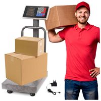 Waga magazynowa elektroniczna sklepowa duży lcd akumulator mobilna do 150kg