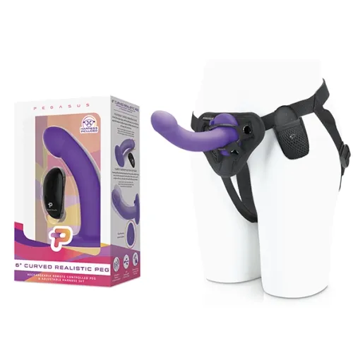 Pegasus - Silikonowy Wibrator Strap-On + Pilot na Arena.pl
