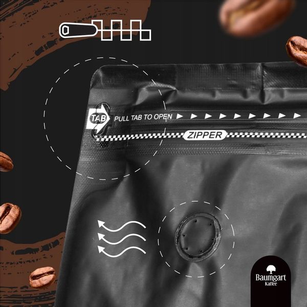 Kawa Smakowa MIELONA POMARAŃCZOWA 200g 100% Arabica Świeżo Palona Baumgart zdjęcie 3