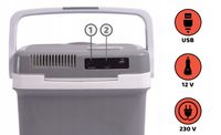 LODÓWKA TURYSTYCZNA SAMOCHODOWA 12V i 230V USB 26L