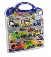 Zestaw Samochodów Budowlanych 9 Szt.  Dla Dzieci Zabawka Na Prezent 278-5